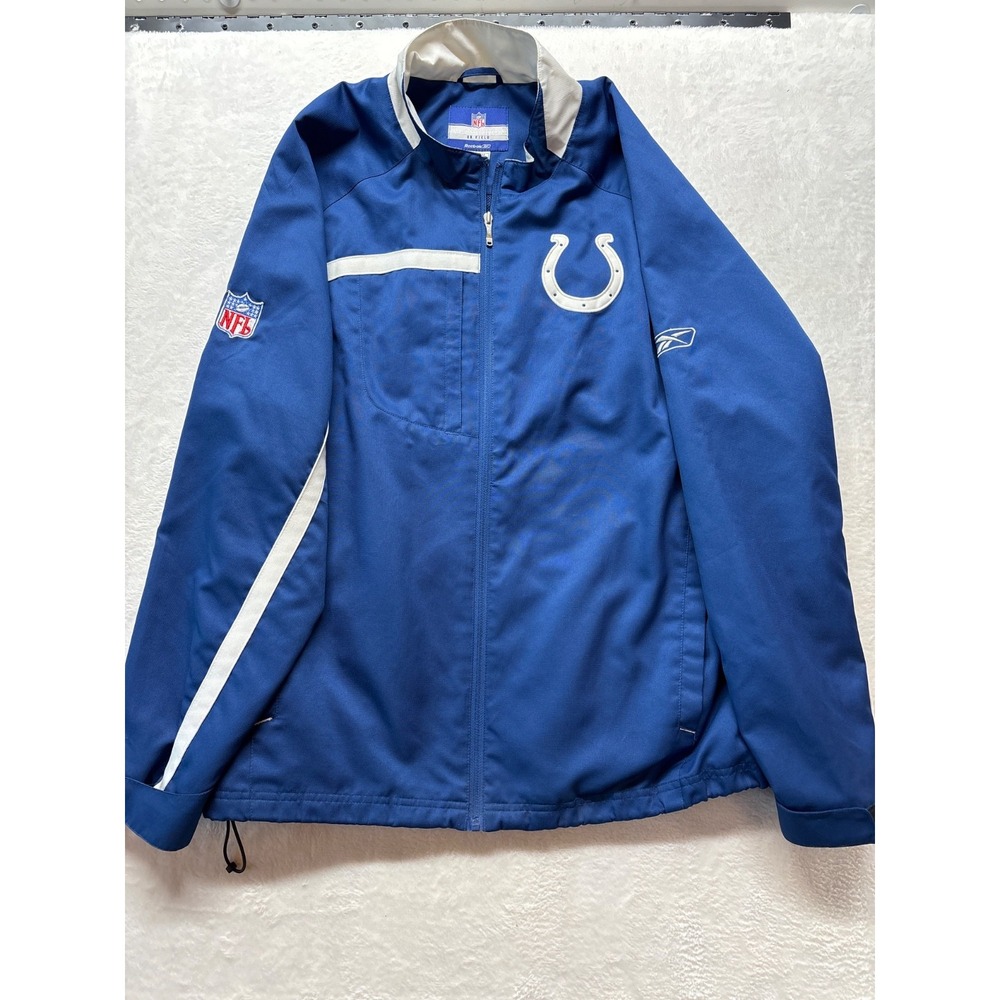 NFL Reebok INDIANAPOLIS‎ COLTS FULL ZIP JACKET MEN'S SIZE M